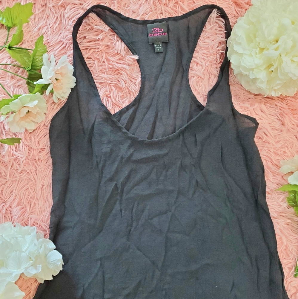 2b BEBE black camisole